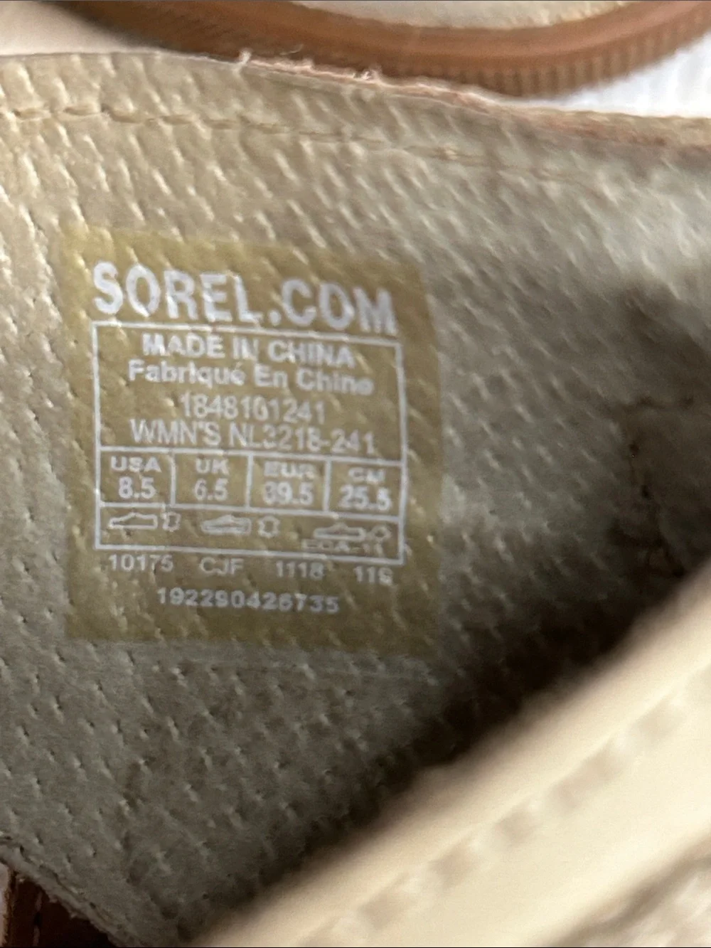 Sorel Joanie II Taupe Leather Wedge Platform Sandals Ankle Strap Women 8.5
